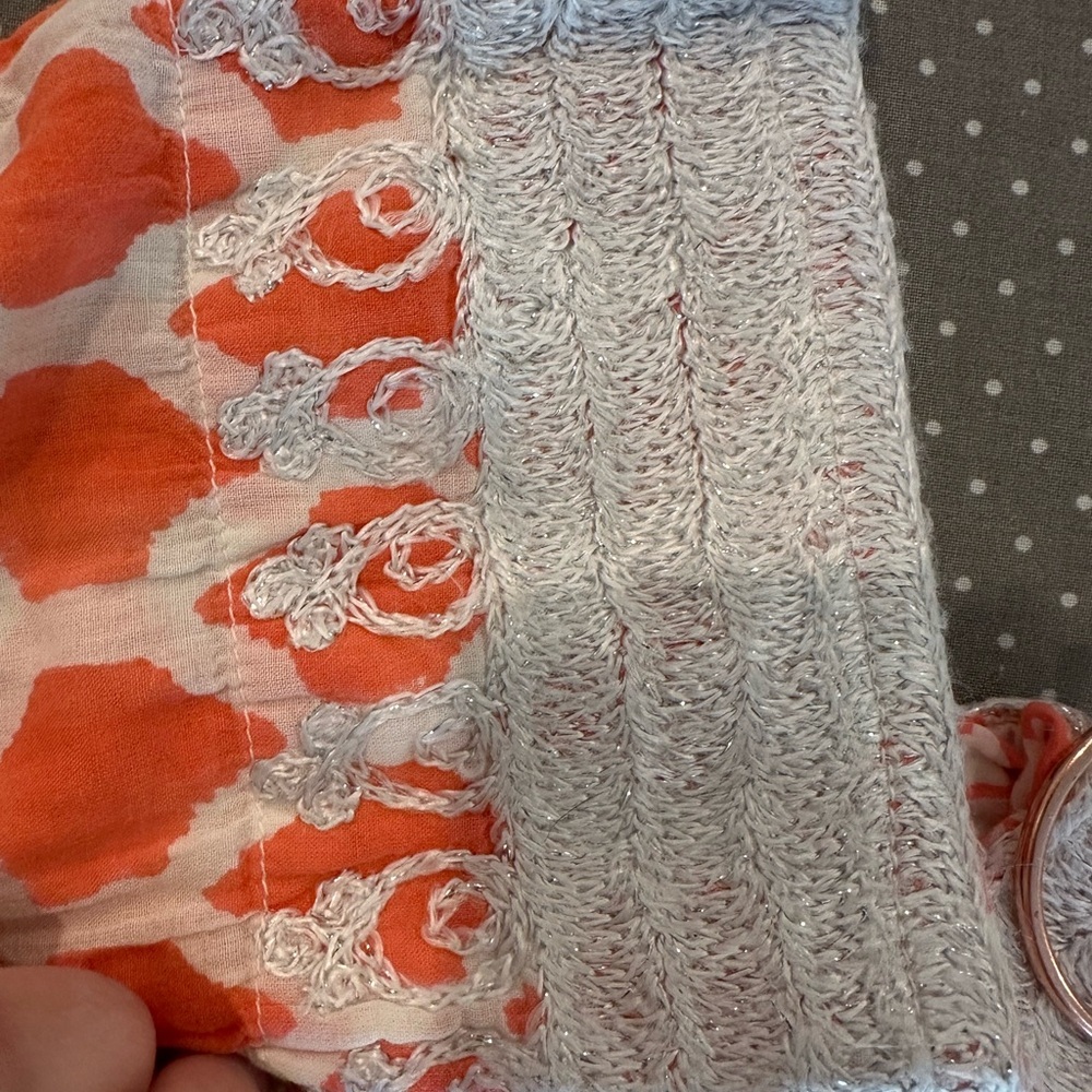 Roberta Roller Rabbit Coral and Gray Tunic - Picture 3 of 5